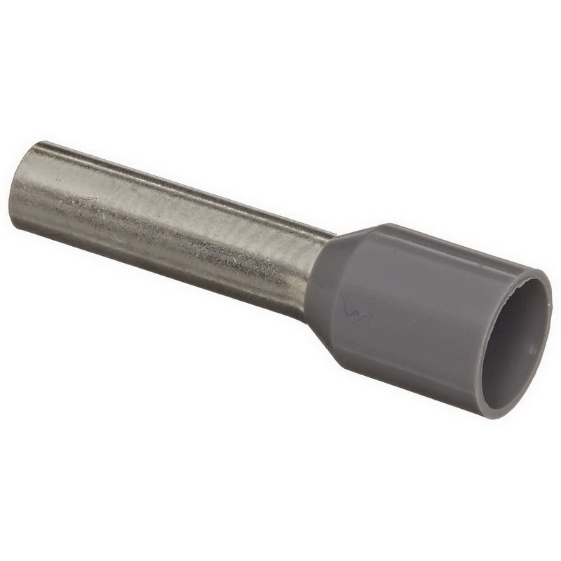 Panduit FSD81-12-C Single Wire Ferrule With End Sleeve 12 AWG 0.47" Pin L Gray