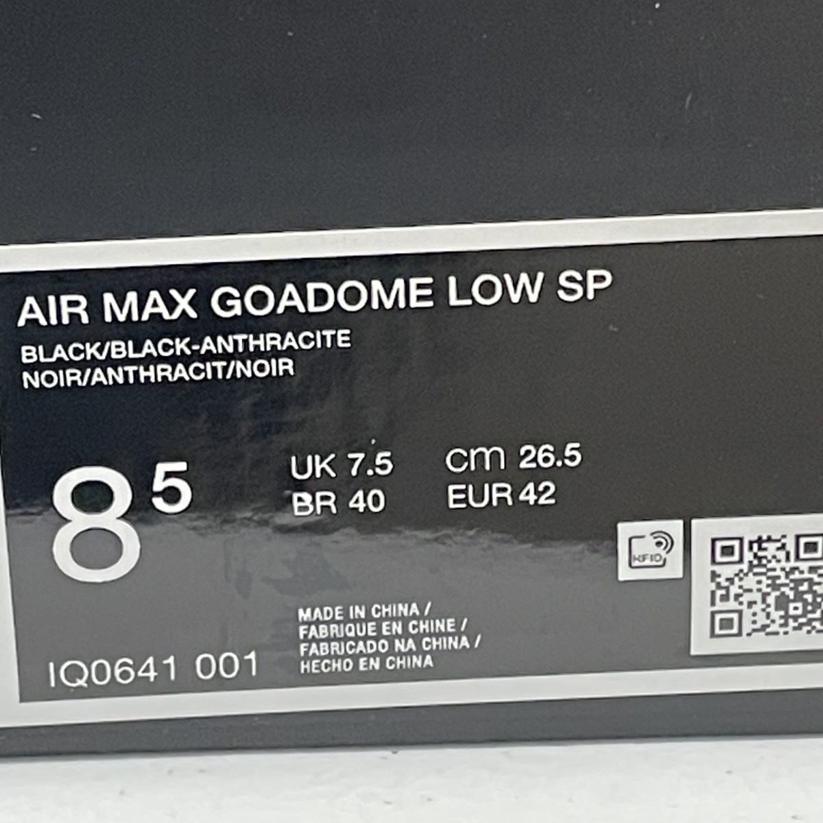 Nike Air Max Goadome Low Black IQ0641 001 Size 8.5 Low Top Boot Leather Winter — product photo 9 of 9