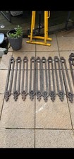 9 Antique Victorian Barleytwist Cast Iron Balusters Reclaimed Staircase Spindles