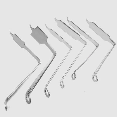 Orthopedic Bent Hohmann Knee Retractors Hip Arthroplasty 6-Piece Set