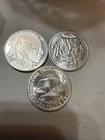 Lot of 3 -1 Oz .999 Fine Silver Rounds Bullion Silver Below Melt 🦅🔥🔥🔥🪙