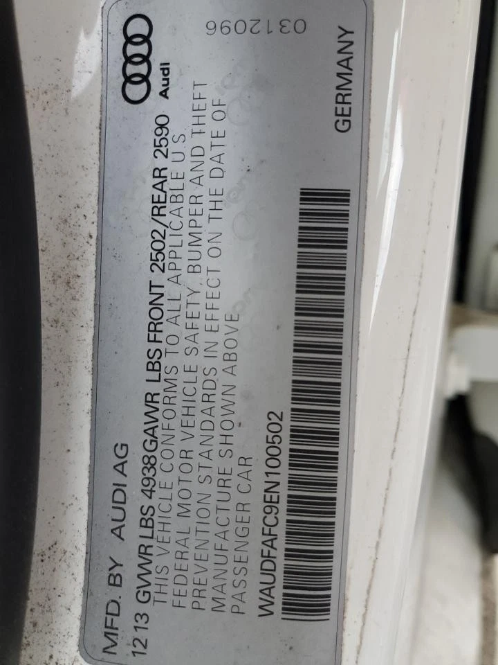 Used Front Left Seat Belt Front fits: 2014 Audi A6 bucket seat driver retractor Foto 3 de 4