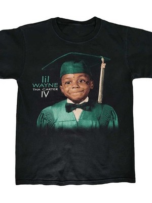 Lil Wayne Tha Carter IV 2011 Tour Hip Hop Rap Concert Black Graphic T-Shirt