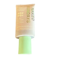 NAKED SUNDAYS Perfecting Priming Lotion SPF 50+ 100% Mineral Sunscreen 1.7 fl oz