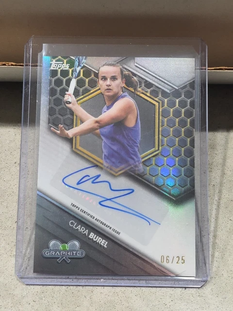 2026 Topps Graphite #GRS-CBL Clara Burel Signatures Gold Refractor Auto 6/25
