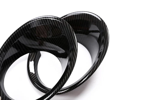For BMW X1 F48 Carbon Fiber ABS Front Fog Light Lamp Trim Cover 2pcs 2016-2019 - Bild 8 von 9