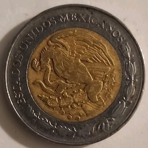 1993 1 $ Mexikanische Pesos/Münze #8011 - Bild 2 von 2