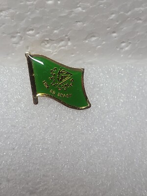 Erin Go Bragh Country Flag Enamel Lapel Pin Ireland Single Clutch Back Gold Tone