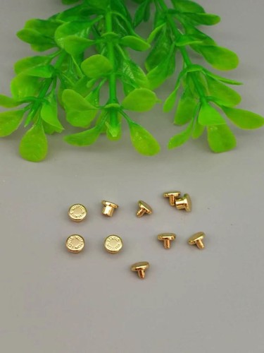 Leather Rivets Double Cap Rivet Copper Metal Studs For DIY Craft - Picture 47 of 54