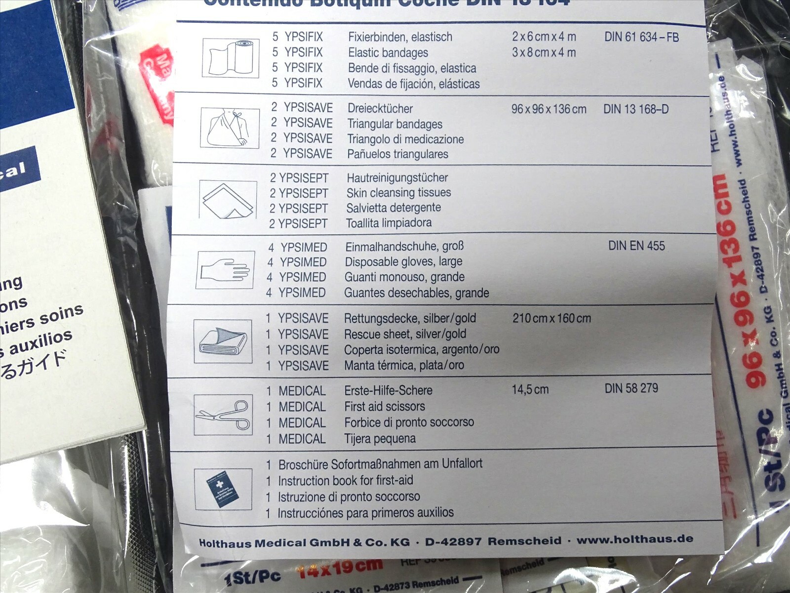 GENUINE MERCEDES FIRST AID KIT A B C E ML GL GLA CLA CLASS A1698600150 ...