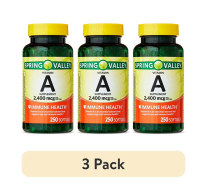 Vitamin a Supplement, 2400 Mcg, 250 Count. ( 3 PACK )