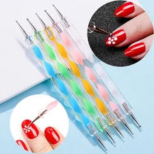 5PCS Dotting Pens Nail Art Design Tools Manicure Kit Ball End Dot Art Tools USA