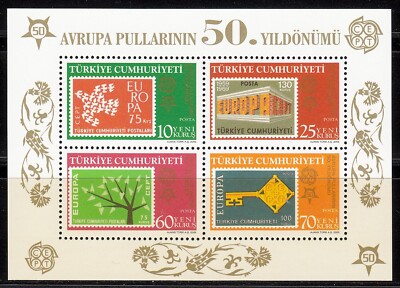 Türkei 2005 Turkey- 50 Jahre Europamarken (2006) / Avrupa Pullari, Bl.:59 ** MNH