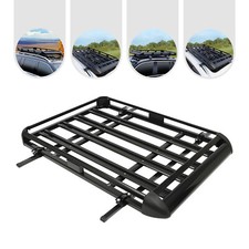 140cm Universal Aluminium Auto-dachträger Korb Fracht Gepäck Träger Einstellbare