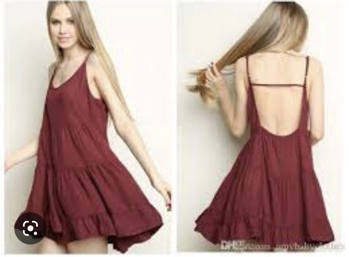 Brandy melville store maroon dress