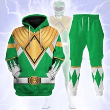 Green Ranger Dragon Shield  Mighty Morphin Power Ranger - Hoodie Set,