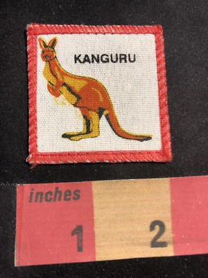 Small & Thin KANGURU KANGAROO Patch Badge From Indonesia C86P