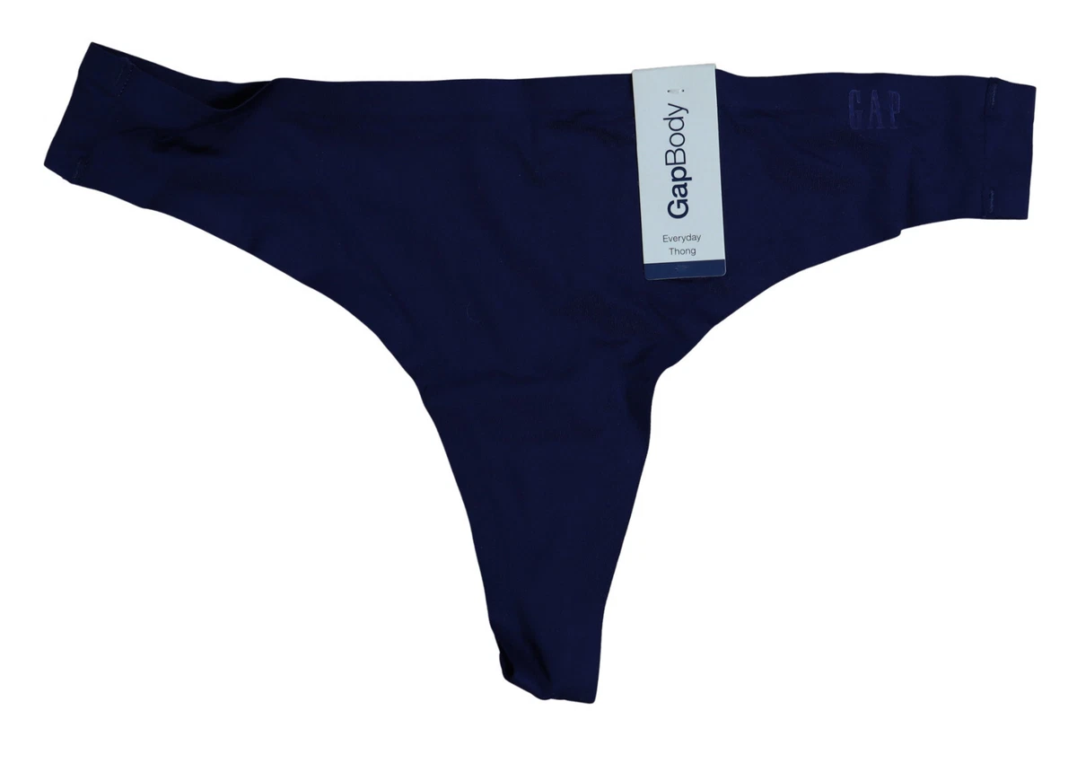 Thongs dipinti stoffa suola in gomma all'interno di pecora Muro blu navy