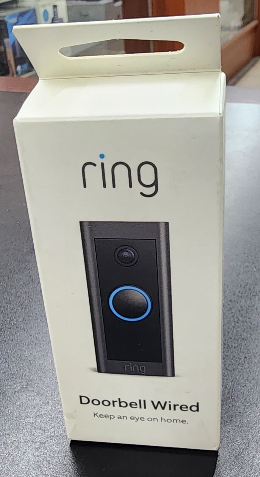 Ring doorbell wired keep an eye on home ,motion alerts, two-way talk, 2.4 GHz-image