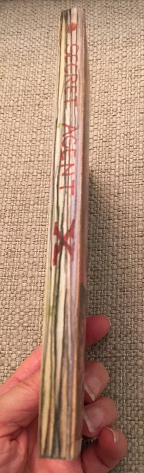 Vintage Book Cover Puzzle Stocking Stuffer Vintage Secret Agent X Pulp Handmade - Image 3 of 4