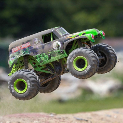 NEW Losi LOS01026T1 1/18 Mini LMT 4X4 Brushed Monster Truck RTR, Grave Digger - Picture 9 of 12