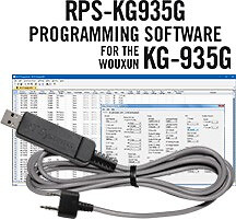 RT Systems Programming Cable + Software For Wouxun KG-935G / KG-935G Plus