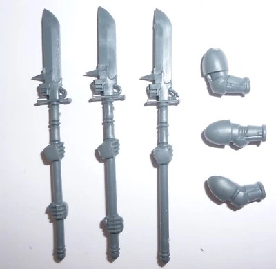 GAMES WORKSHOP Warhammer 40K Cavalieri Grigi Squadra d'Assalto Halberds x 3 [Pezzi]