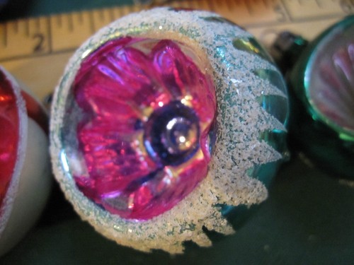 VTG 12 BEAUTIFUL POLAND ORNAMENTS INDENT ROUND & POINTED ORIG CHRISTMAS TREE BOX - Picture 15 of 24