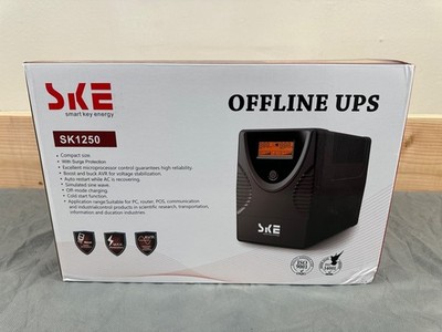 NEW SKE Smart Key Energy OFFLINE UPS SK1250 1250VA/720W Compact + Surge Protect