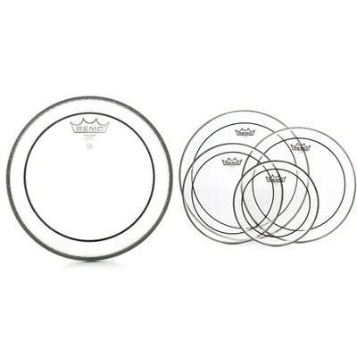 Remo Pinstripe Clear 5-piece Tom Drumhead Bundle