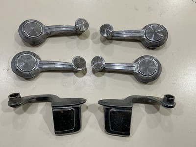 65 66 IMPALA CUTLASS SKYLARK GS LOT OF DOOR HANDLES & WINDOW CRANKS ORIGINAL GM