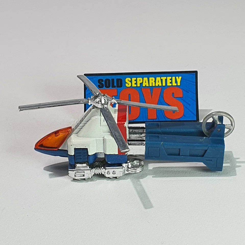 GoBots COP TUR FIGURE original 1983 Popy Bandai helicopter 100% COMPLETE Japan - Image 4 of 4