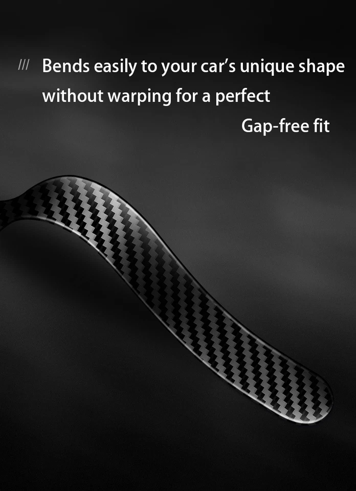 Protector de película para manija de puerta de coche de fibra de carbono 8 piezas para Mercedes-Benz Foto 4 de 4