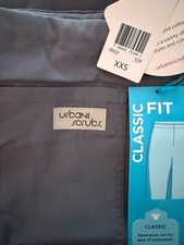 Urbane Essentials Drawstring Scrub Pants 2 Dark Grey XXS
