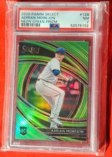 2020 Select Adrian Morejon Neon Green Prizm RC /99 PSA 7 Padres