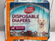 Simple Solution True Fit Disposable Dog Diapers Female Dogs Super Absorbent L/XL