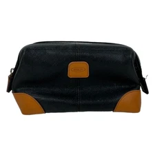 BRIC'S Qatar Airways Business Class Amenity Kit Travel Bag Toiletry Black Pouch