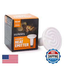 Fluker's Ceramic Heat Emitter for Reptiles, 150W Infrared Heating Bulb