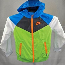 Boy's Nike Windrunner Gorpcore Colorblock Hooded Full Zip Jacket, Size 6/7