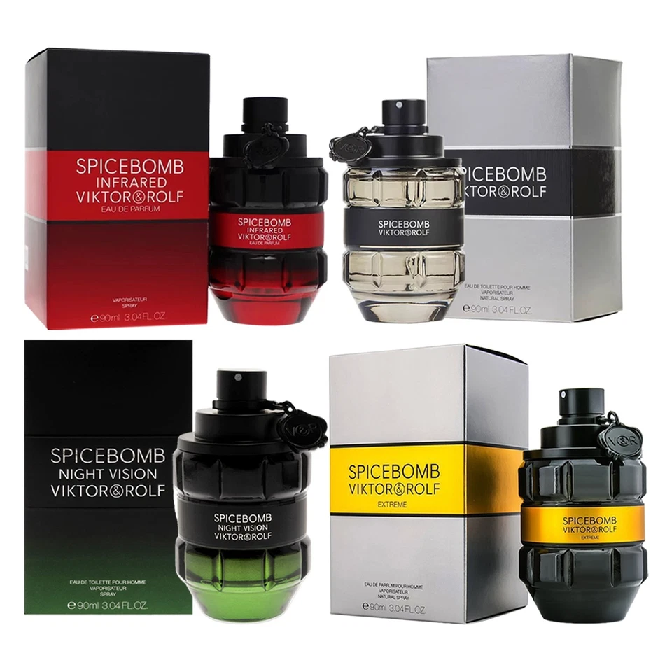 Colônia masculina Spicebomb Infrared by Viktor & Rolf Eau de Toilette 3,04 oz nova na caixa - Imagem 3 de 4