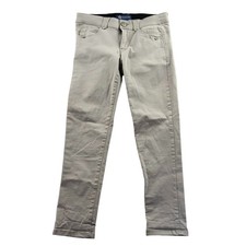 Democracy Womens Pants Size 6 "Ab"Solution Slim Straight Leg Khaki Casual Beige