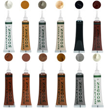 Wood Furniture Repair Kit, ELALRAU 12 Colour Touch up Filler Wood Paint, Lami...