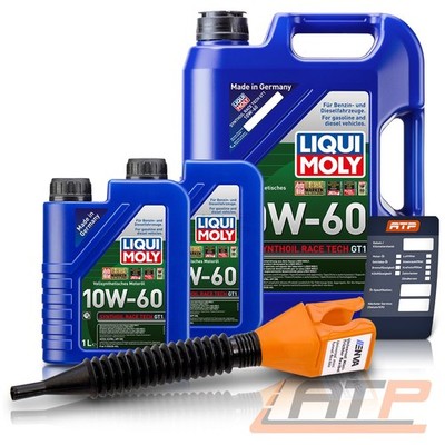 2x1L + 5L = 7 LITER LIQUI MOLY SYNTHOIL RACE TECH GT1 10W-60 MOTOR-ÖL MOTOREN-ÖL
