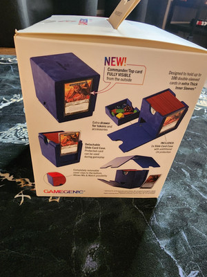 Gamegenic SIDEKICK PRO 100+ XL Convertible Deck Box- NEW (BLUE)