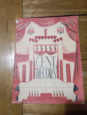 CENT DECORS - MICHEL SONKIN, 30er Jahre. Bühnenbild Theater, Theater, Drehbuch 