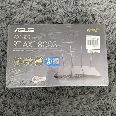  ASUS RT-AX1800S Dual Band Wifi 6 Wireless Extendable Router Sealed