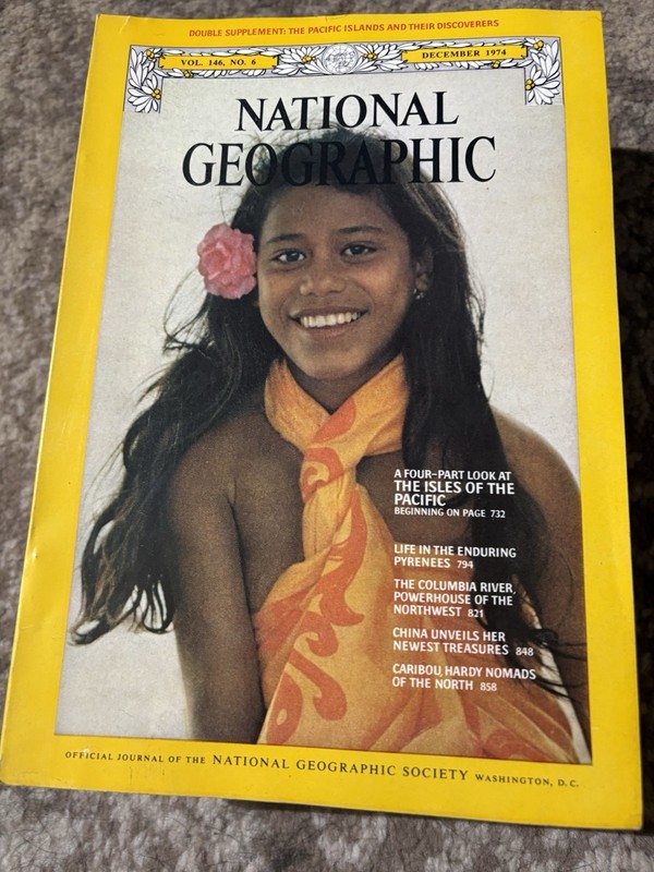 1974 National Geographic Magazine Vintage Lot of 10 with Double Supplements/Maps