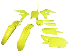 Cycra Powerflow Body Kit - Fluorescent Yellow Motorcycle Dirt Bike 1CYC-9327-59