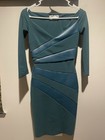 CHIARA BONI Size 38 US 2 Kaliska Green Vegan Leather Off Shoulder Dress