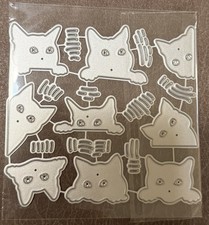 Halloween or Just 4 Fun, Cats Small Cute Cat Die Cuts Card Making, Scrapbook